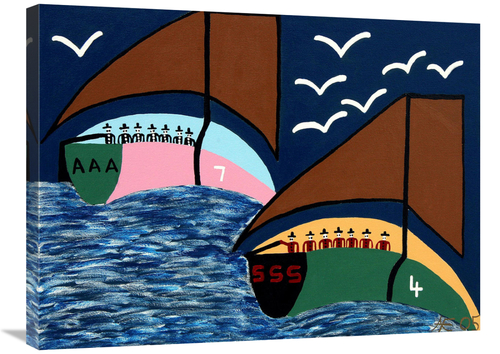 Global Gallery GCS-479458-2432-142 24 x 32 in. Montaque Harbour Art Pr