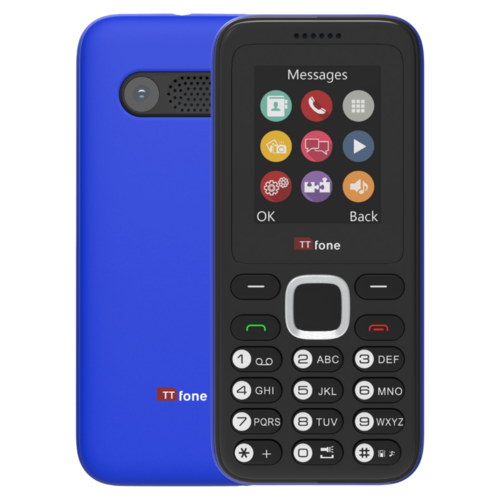 Returned Resale - TTfone TT150 Blue Dual SIM Mobile with Mains