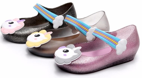 2019 Kids mini sed jelly sandals for baby unicorn