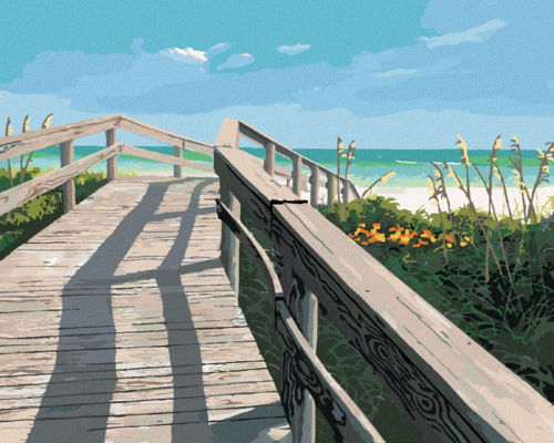 Paint by Numbers - BRIDGE TO THE BEACH (ROBERT JOHNSON)