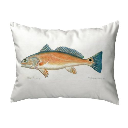 Betsydrake NC012L Red Drum Left Noncorded Pillow - Large