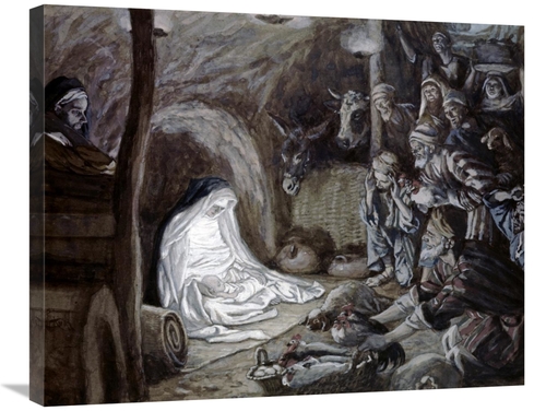Global Gallery GCS-282883-30-142 30 in. Adoration of the Shepherds Art
