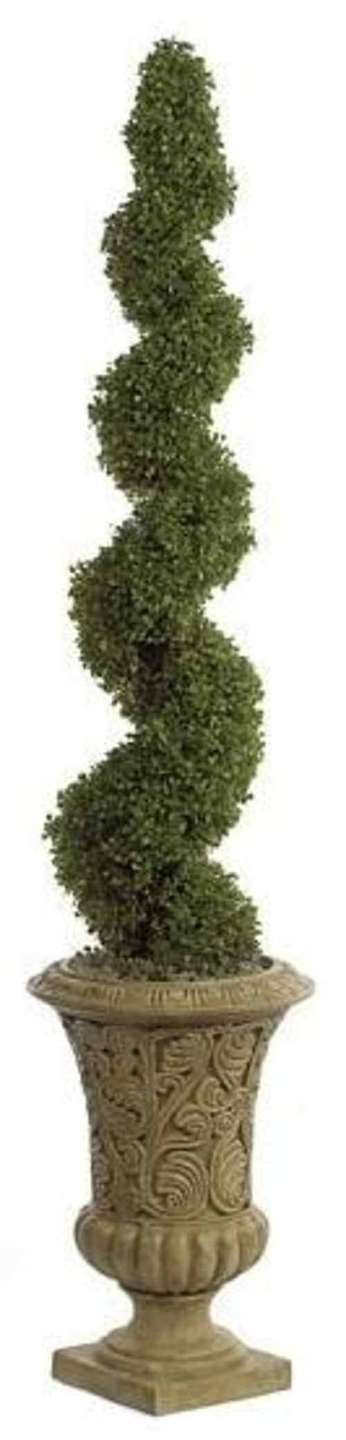 Autograph Foliages A-7010 - 5 Foot Spiral Boxwood Topiary - Green