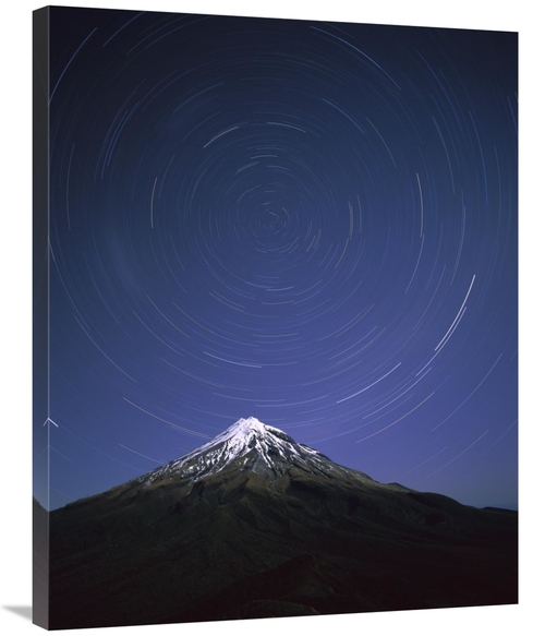 Global Gallery GCS-453447-2835-142 28 x 35 in. Star Trails Around the 
