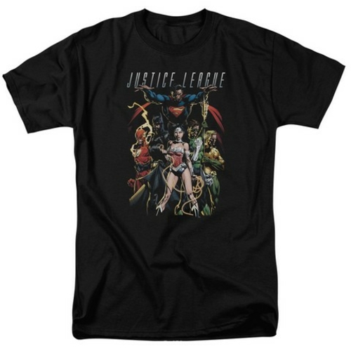 Trevco Jla-Dark Days Short Sleeve Adult 18-1 Tee- Black - 3X