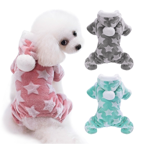 Cute Dog Clothes Jumpsuit Warm Winter Puppy Cat