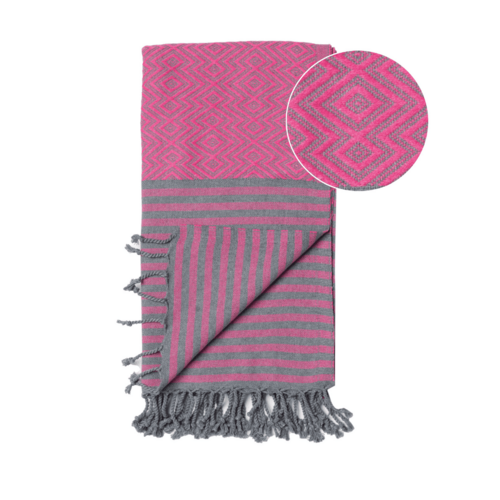 Beach Spa Turkish Hammam Towel Sahara Cherry Red