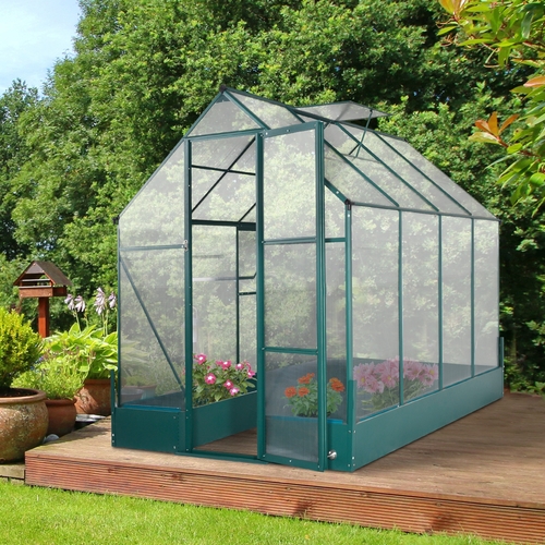 Outsunny Walk-in Greenhouse Outdoor Temperature Controlled Window with