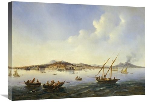 Global Gallery GCS-268340-30-142 30 in. Fishing Boats in the Bay of Na