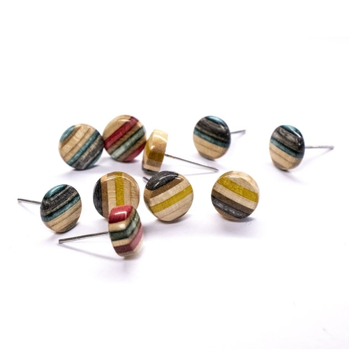 Recycled Skateboards earrings