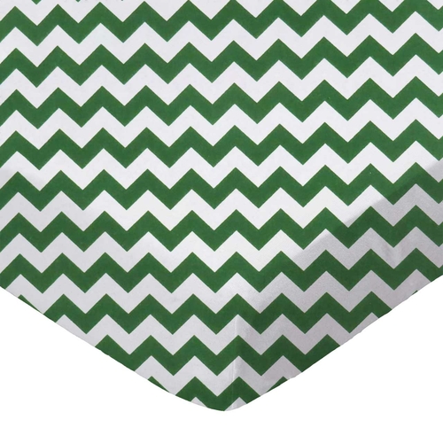 SheetWorld Fitted Crib Sheet - 100% Cotton Woven - Hunter Green