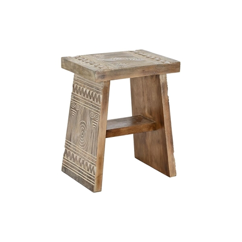 Side table DKD Home Decor White Natural 40 x 30 x 50 cm 41 x 30,5 x 50