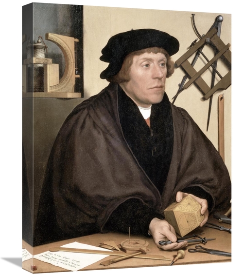 22 in. Nicholas Kratzer - Inventor of Polyhedral Sundial Art Print - H