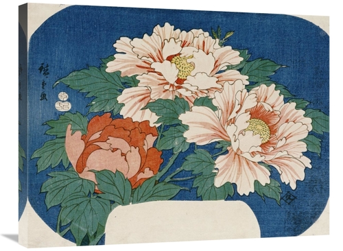 Global Gallery GCS-266552-30-142 30 in. Three Stems of Peonies Art Pri