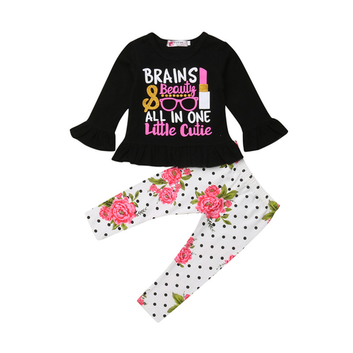 Fashion Toddler Sets Baby Girl Floral Clothes