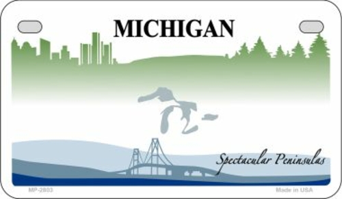 Smart Blonde MP-2803 7 x 4 in. Michigan State Background Blank Novelty