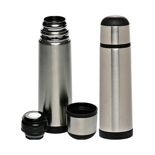 25 oz Black Band Stainless Steel Vacuum Flasks