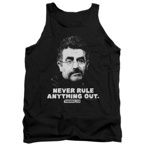 Trevco Warehouse 13-Artie Adult Tank Top, Black - Medium