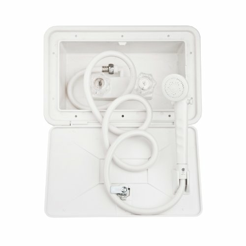 DURA FAUCET DFSA170WT RV Exterior Shower Box Kit In White