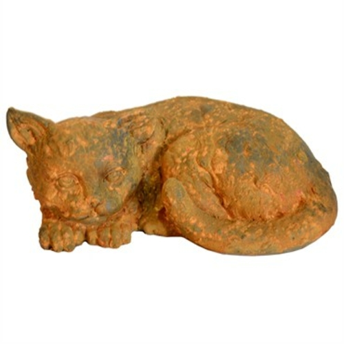 Michael Carr Designs MCD200153RUST Liconfiber Statue, Rusty Cat - 