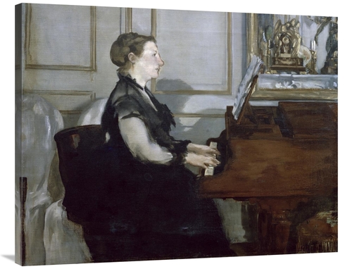 Global Gallery GCS-282386-40-142 40 in. Madame Manet Au Piano Art Prin