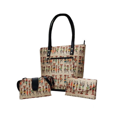 Printed Ladies Bags Set of 3