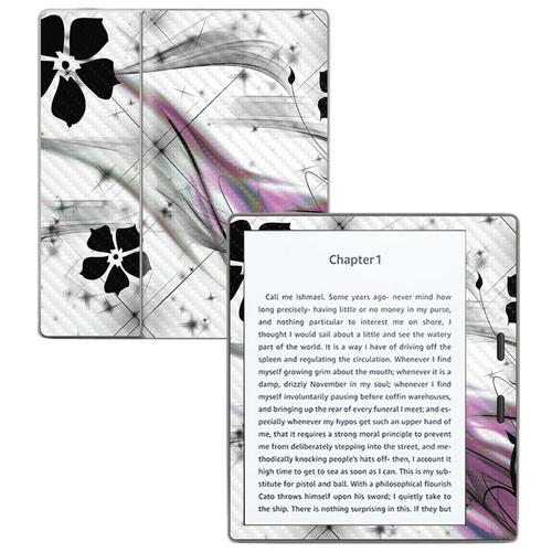 MightySkins CF-AMKOA7-Gray World Carbon Fiber Skin for Amazon Kindle O