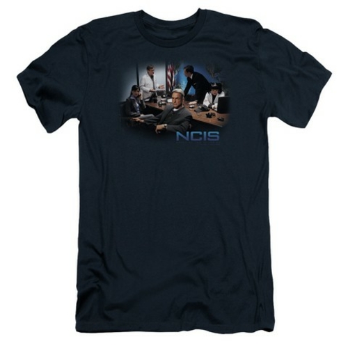 Trevco Ncis-Original Cast - Short Sleeve Adult 30-1 Tee - Navy- Large