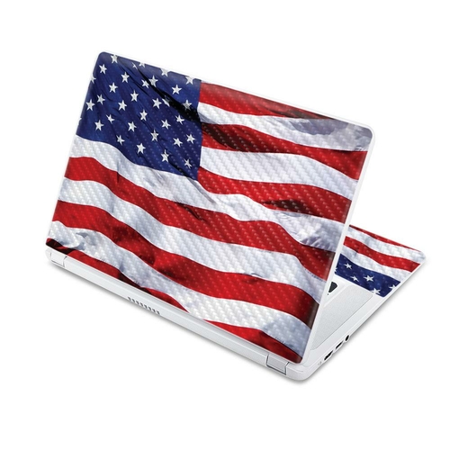 MightySkins CF-ACCR15-American Flag 15.6 in. CarbonFiber Skin for Acer