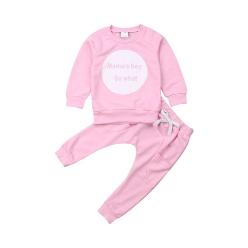 1 5Y Toddler Kids Boys Girl Clothes Sets Pink