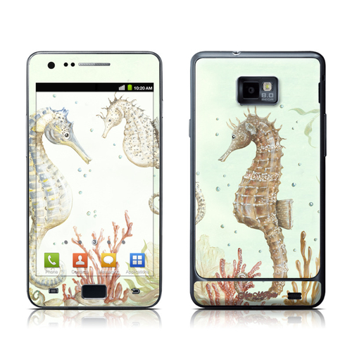 DecalGirl SGS2-SEAHORSETRIO Samsung Galaxy S II Skin - Seahorse Trio