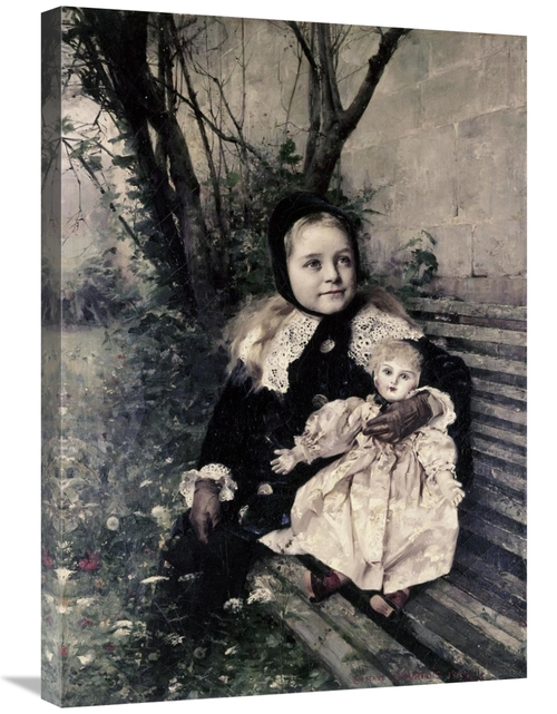 Global Gallery GCS-277136-30-142 30 in. Her Favorite Doll Art Print - 