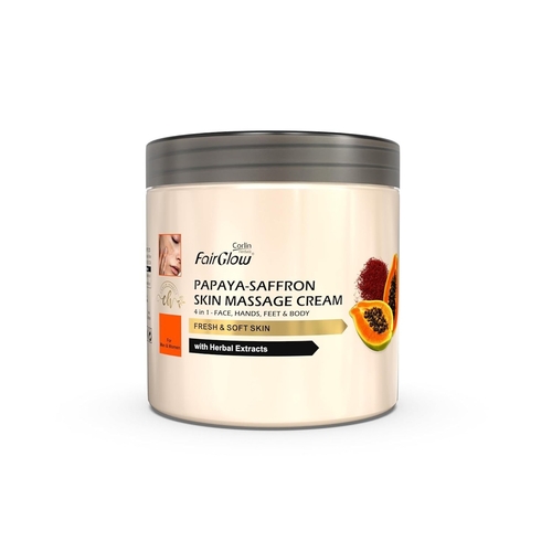 Fair Glow Papaya Saffron Skin Massage Cream for Face & Body | Ideal