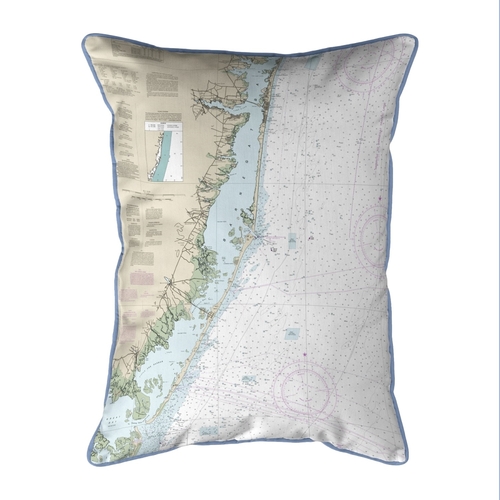 Betsy Drake SN12323 11 x 14 in. Long Beach, NJ Nautical Map Small 