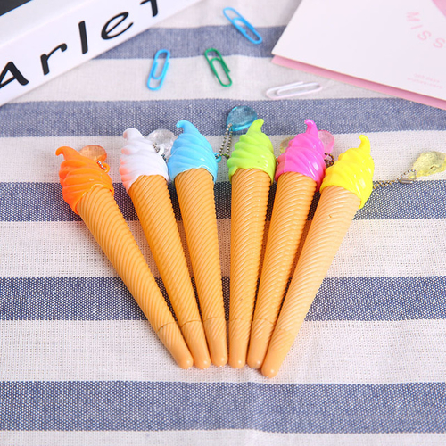 2 Pcs Cute Ice cream black ink gel pen 0.38mm