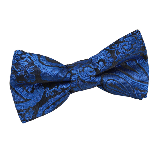 Paisley Pre-Tied Bow Tie - Boys - Royal Blue
