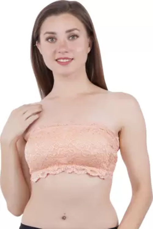 Women Tube Lightly Padded Bra (Orange)