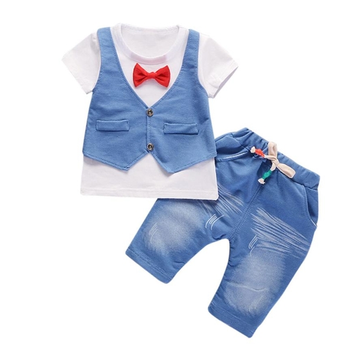 Toddler Kids Baby Boys Outfits Short Sleeve