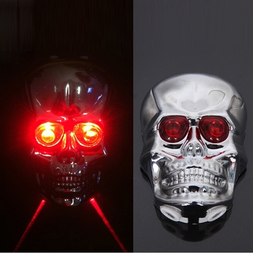 Skull Head Shaped Cycling Bike Bicycle 2 Laser