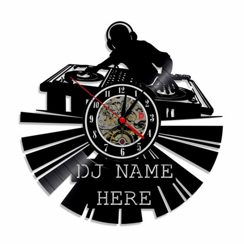 DJ CUSTOM GIFT IDEA HANDMADE VINYL RECORD WALL CLOCK FAN GIFT