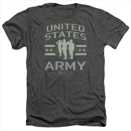 Army-United States Army - Adult Heather Tee, Charcoal - 2X