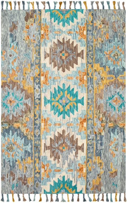 Surya BFT1022-576 5 ft. x 7 ft. 6 in. Bonifate Area Rug, Teal