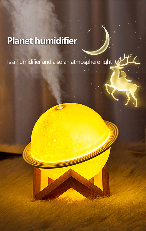200Ml 3D Moon Lamp Air Purifier