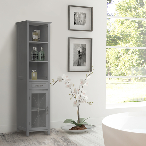 Teamson Home Delaney Wooden Bathroom Floor Cabinet