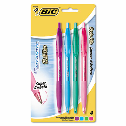 Bic VCGAP41-ASST Atlantis Ballpoint Retractable Fashion Pen  Assorted 