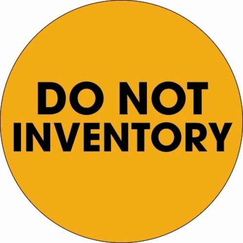 Tape Logic DL1251 2 in. Circle - Do Not Inventory Fluorescent Orange L