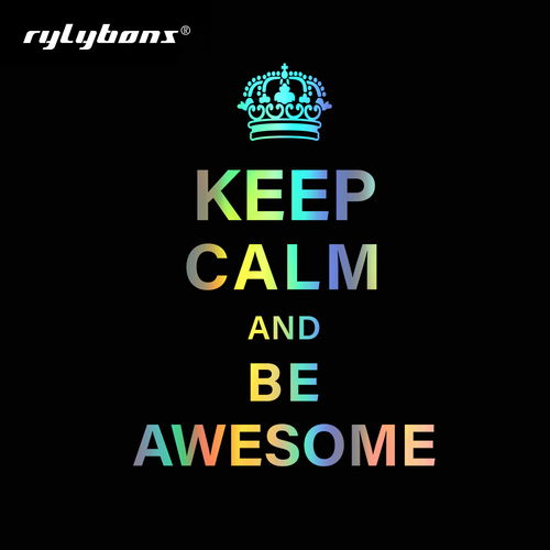 11.7x13.8cm Keep Calm And Be Awesome Car Stickers
