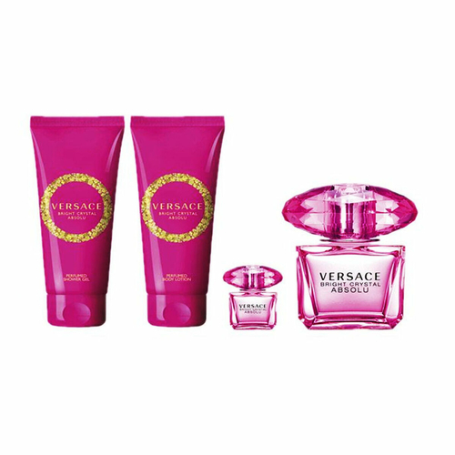 Women's Perfume Set Versace Bright Crystal (4 pcs)