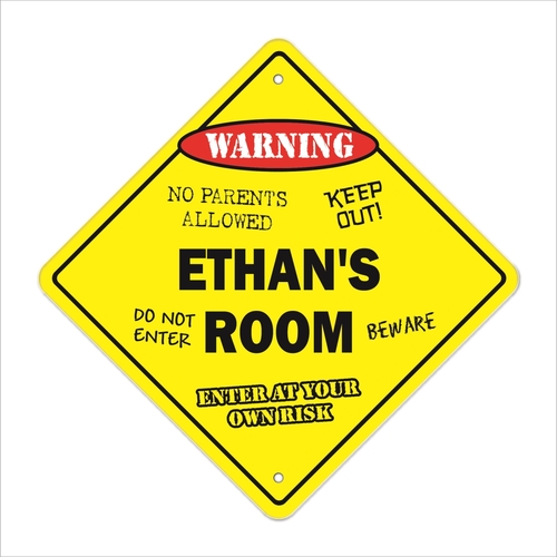 SignMission X-Ethans Room 12 x 12 in. Ethans Room Crossing Zone Xing S