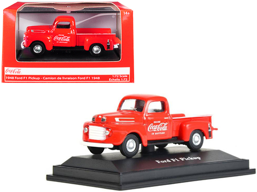 1948 Ford F1 Pickup Truck \Coca-Cola\" Red 1/72 Diecast Model Car by